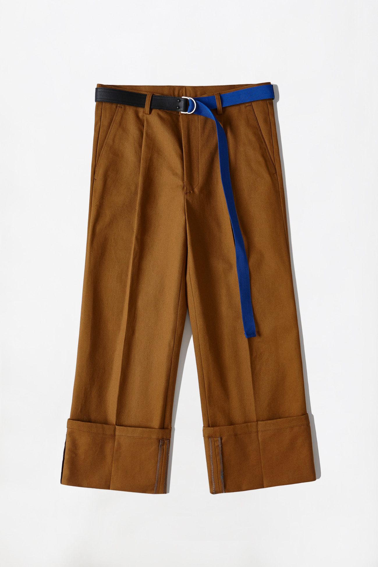 [UNISEX] CHINO ROLL-UP PANTS _ BROWN