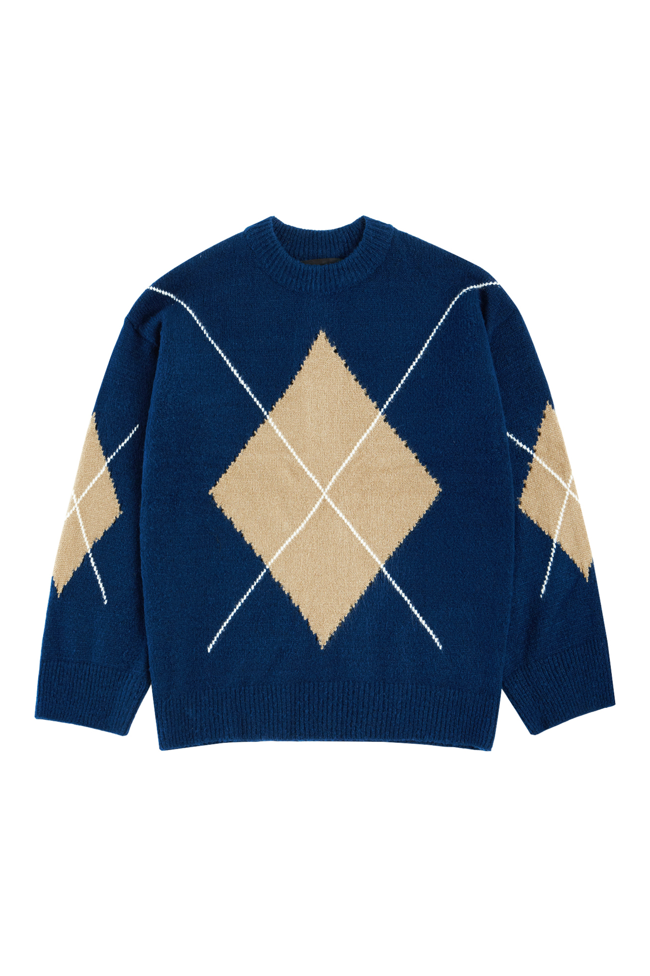 Argyle sweater navy